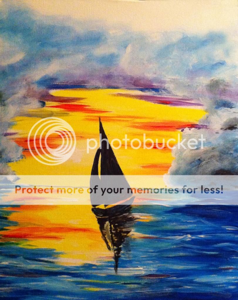 Sunset Sailboat