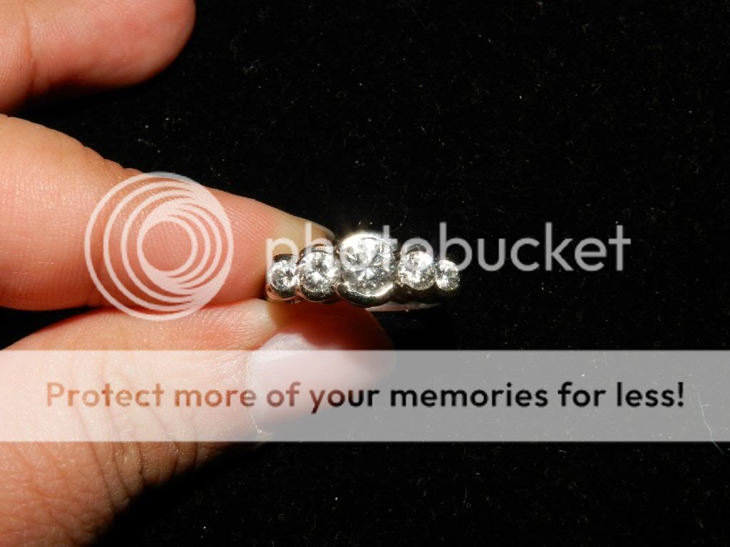 14K 1.65ct 5 Stone Bezel Set Diamond Ring Photo by emkwalls Photobucket